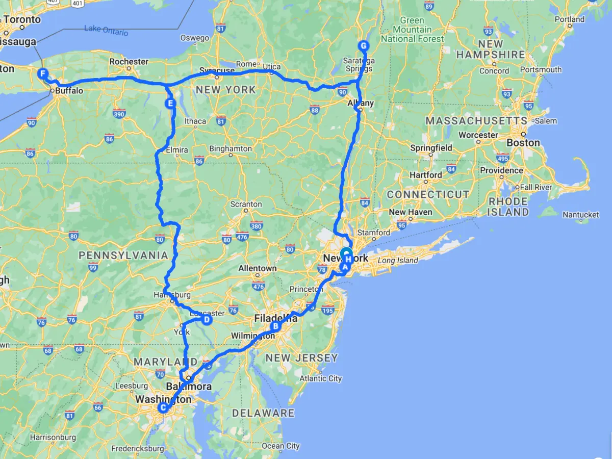 Il magnifico est - Viaggiare in USA