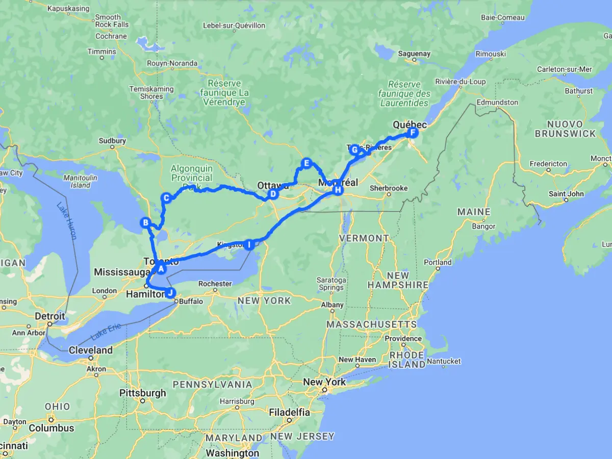 canada. parchi naturali e gemme dell'est - viaggiare in usa