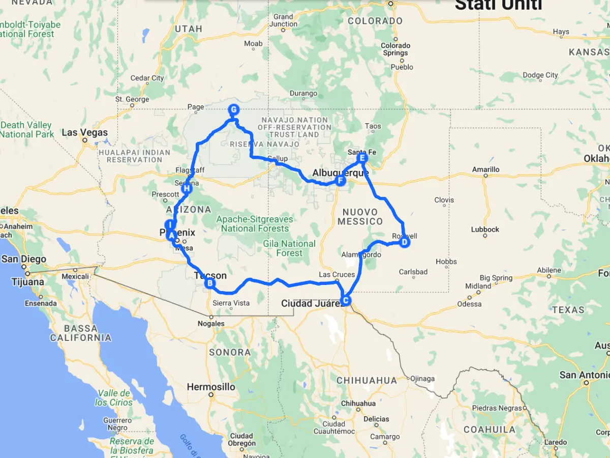 sud ovest americano - viaggiare in usa